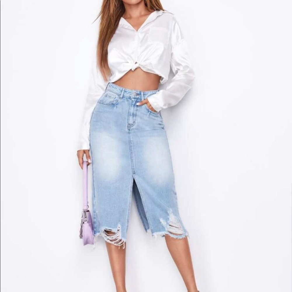 Denim skirt